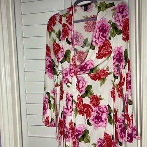 80’s style wrap around dress